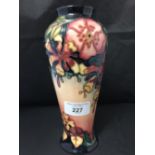 Moorcroft - The Newman Collection: c1993 Baluster shaped vase in the Oberon pattern, 8¼ins. high