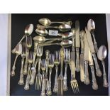 Sterling Silver: Cutlery, ex. property Virginia Parsons 1910-2008, American, Buttercup pattern by
