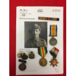 Medals: To 1204 Lance Corporal H. E. Roper 16 BN Australia Imperial Force 14-15 star, 14-18 war