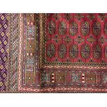 @21st cent. Rugs: Bokhara rug, red ground. 1.90 x 1.40