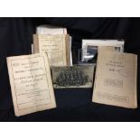 Military Ephemera: Postcards and photographs of soldiers, gun placements, hospital staff, VE