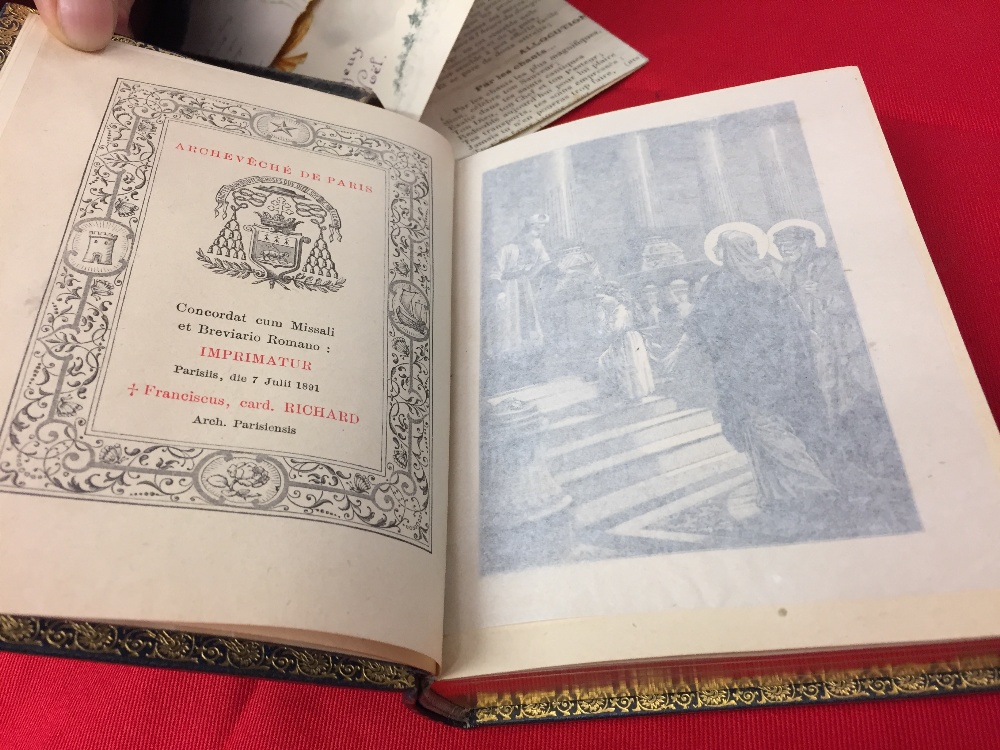 Books: "Missel De La Trés Sainte Vierge" published in Paris on the 7th July 1891 Alfred Mame and - Image 2 of 2