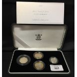 Coins: 2005 silver proof Piedfort 4 coin collection.