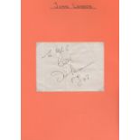 Autographs: A collection of signed scraps and postcards by Sir Paul McCartney, John Lennon, George