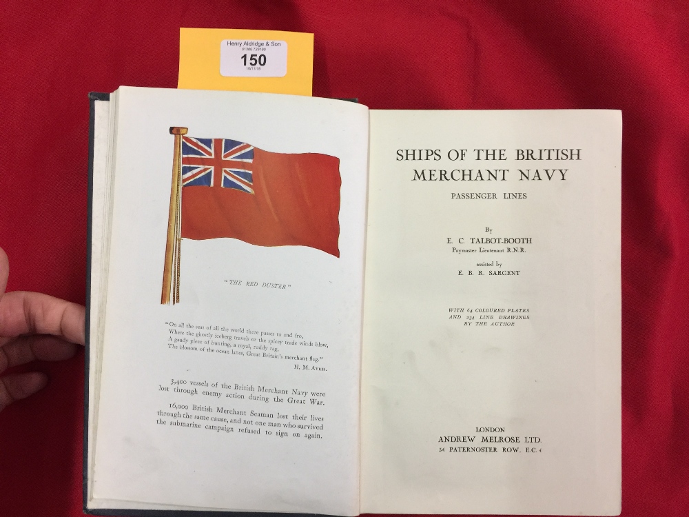 Books: "Ships of the British Merchant Navy: Passenger Lines" first edition 1932. E.C. Talbot Booth