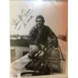 Autographs: Typed letter to Chris Roberts signed in green ink , Steve McQueen possible scretarial