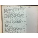 Ephemera: A coronation writing and sketching album 1902. With scraps, poems, dried flowers, etc.