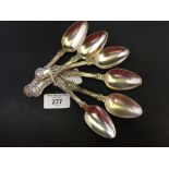 Hallmarked Silver: Teaspoons London 1927 James Pryne Kings pattern 6½oz.