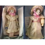 20th cent. Heirloom Dolls: Royal Doulton, Peggy Nesbit, pink sash, pink ribbon. Boxed.