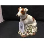 Crown Derby: Imari paperweight Jack Russell MMVIII.