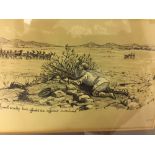 20th cent. Monochrome Hunting/Horses prints: Finch, Mason, Cuthbert, Bradley, Robert Alexander