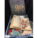 Stamps and Cigarette Cards: A mixed lot of unused GB stamps, used World stamps, cigarette cards in