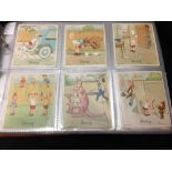Cigarette Cards: Early 20th cent. album containing 23 complete sets of mixed issues including "off