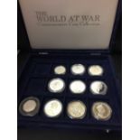 Coins: Silver proof D-Day coins Turks and Caicos x 2, 1994 20 Crowns, Isle of Man Crown 1994 x 3, UK