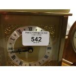 Clocks: British mantel clock 'Perivale' by Bentima, plus an Edwardian bracket clock by E. Rowley,