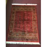 @21st cent. Rugs: Bokhara rug, red ground. 1.90 x 1.40