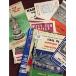 Football Programmes: Arsenal 50s, 60s, Swindon, Spurs, West Ham, 52-53 Saints International matches,