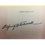 Autographs - Film Directors and Stars: Including Alfred Hitchcock, Stanley Kubrick, Jack Cardiff,