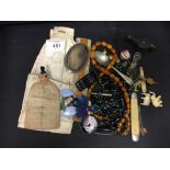 Costume Jewellery & Objects of Virtu: Includes fruit knives, necklaces, silver and other brooches,