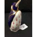 Crown Derby: Imari paperweight Penguin LII.