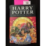 Books: J.K. Rowling "Harry Potter and the Deathly Hallows" first edition, mint condition, unread