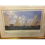 Prints: J. Stevens Drews "The Americas Cup Jubilee Regatta 2001" I.O.W. Ltd Ed 379/500, signed lower