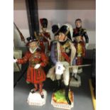 20th cent. Ceramics: Figurines made in Germany, includes "Ney", "Wellington", "Soldiers", "