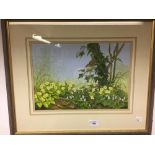 Pam Mullings: "Spring in the Woods" 1996 watercolour on paper, signed lower left, framed and glazed,