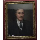 English School 20th cent. Pastel portrait of a professional gentleman. Indistinct signature lower