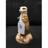 Crown Derby: Imari paperweight Meerkat MMVIII, unboxed.