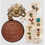 Kleine Sammlung internationale Militaria Ein Wachssiegel Josephs II., des österreichischen Kaisers