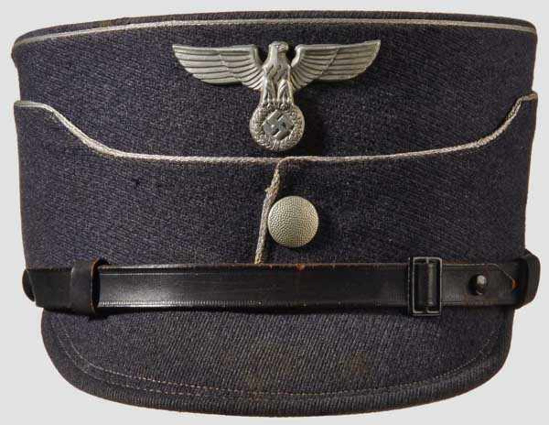 A Kepi for an NSFK Leader Blue gray body and visor (minor age), silver wire piping, aluminum eagle - Bild 2 aus 7