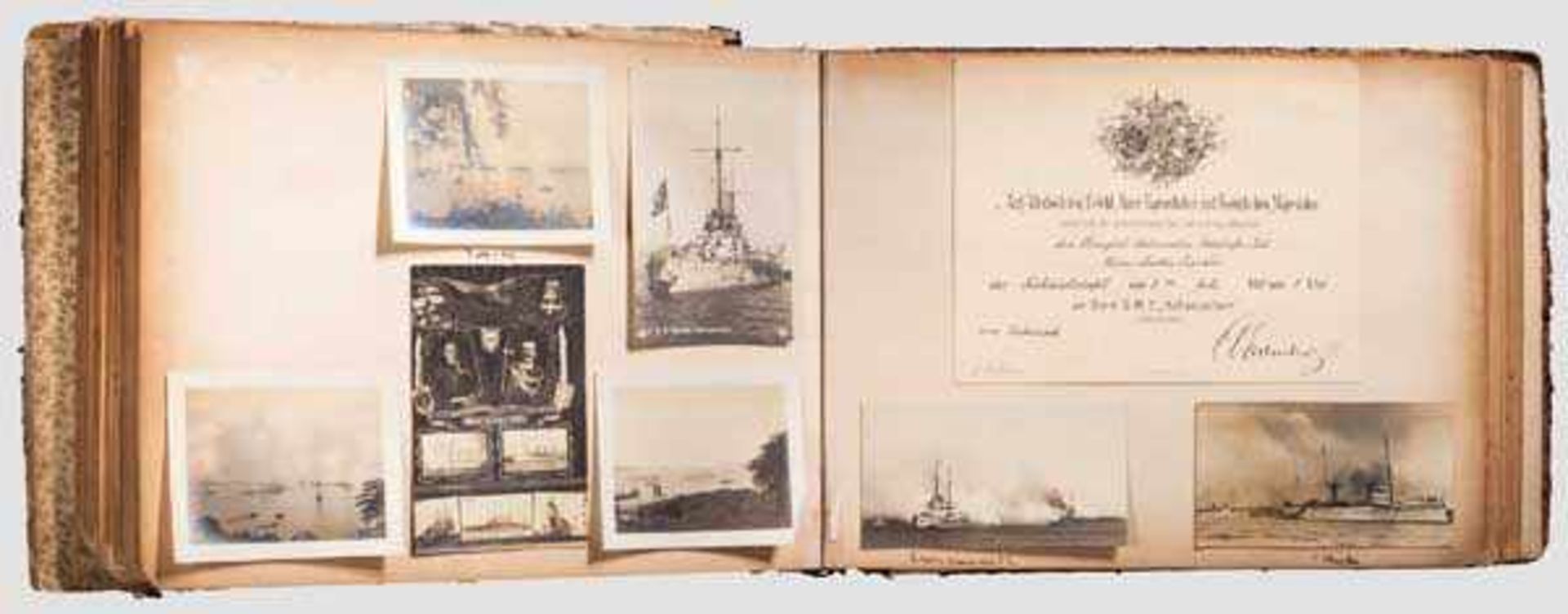 Königlich Italienischer Botschaftsrat Alberto Martin Franklin - Fotoalbum, 1911 - 1915 Insgesamt ca. - Bild 2 aus 4