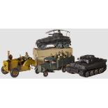 A Mixed Lot of Vehicles Gama and others 20cm Truck and 17.5cm Reconnaissance vehicle each with