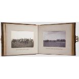 Fotoalbum {Kaiser-Parade bei Merseburg 4. September 1903{ Aufwendig gestaltetes Album mit braunem