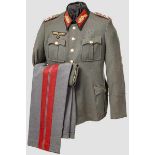 Generaloberst Hans-Valentin Hube - Persönliche Felduniform Maßanfertigung aus feldgrauem Gabardine