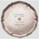 Ehrenpreis des Königlich Sächsischen Kriegsministeriums, 1914 Silber (gedunkelt), rs. am Rand