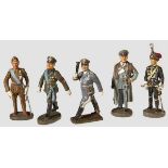 A Group of Lineol and Elastolin Personality Figures with Goering Lineol / Elastolin, 7cm series,