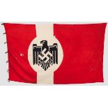 Flagge des NS-Reichsbundes für Leibesübungen (NSRL) Rotes Fahnenleinen mit beidseitig vertikalen