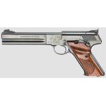 Colt Woodsman, Match Target Kal. .22 l.r., Nr. 220338-S. Blanker Lauf, Länge 6{. Beschuss 1966.