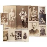 Freiherrin Blanche von Kreusser - große Gruppe teils signierter Kabinettfotos und Aufnahmen