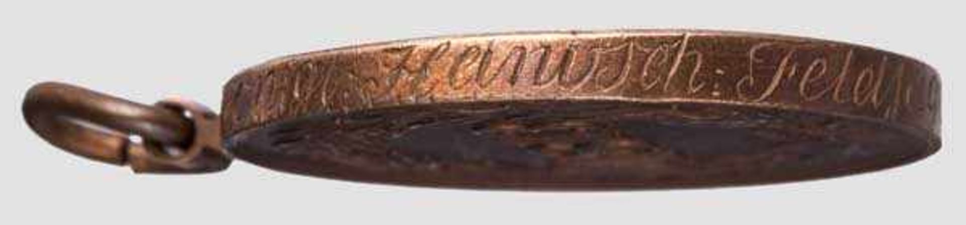 Kriegsdenkmünze für die Freiwilligen von 1813 Aus der Bronze eroberter französischer Geschütze - Bild 2 aus 2