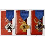 A Collection of Cased Faithful Services Crosses Cross for special stage for {50{ years, 1st class