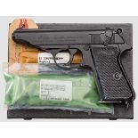 Personal Protection Weapon (PPW) Walther PP, in Box Kal. .22 l.r., Nr. 37090LR. Nummerngleich.