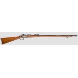 Springfield M 1884 Trapdoor Rifle Kaliber .45-70, Nummer 439307. Gezogener brünierter Lauf, blanke