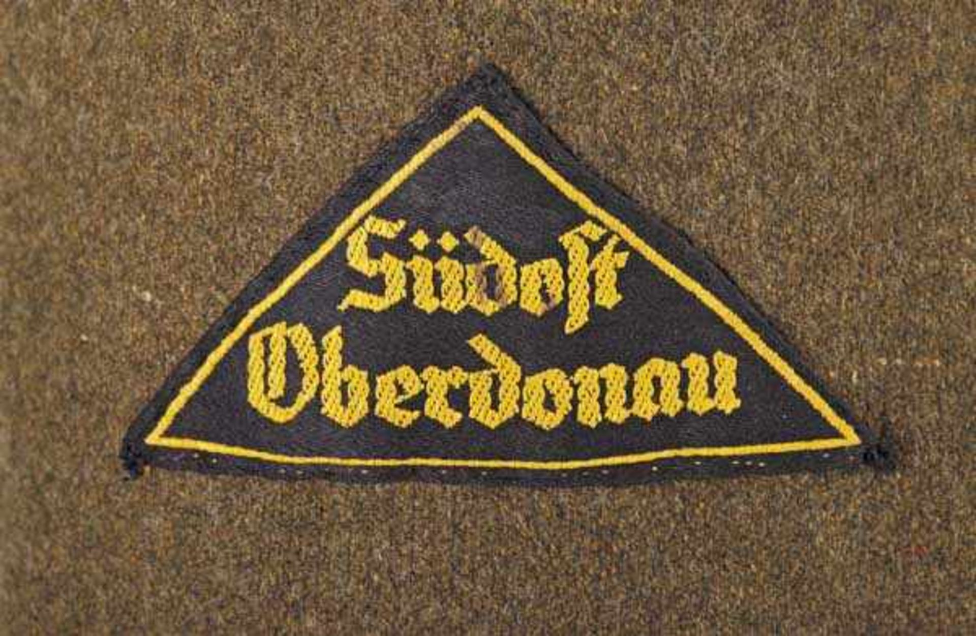 Bluse für einen HJ-Gefolgschaftsführer im Gebiet Oberdonau Kurze Bluse aus braunem Wollstoff, die - Bild 2 aus 4