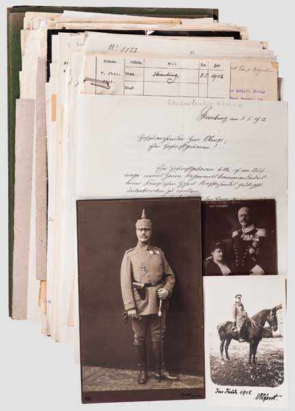Prinz Alfons von Bayern (1862 - 1933) - Akten und Dokumente des 7. Chevaulegers-Regiment Prinz