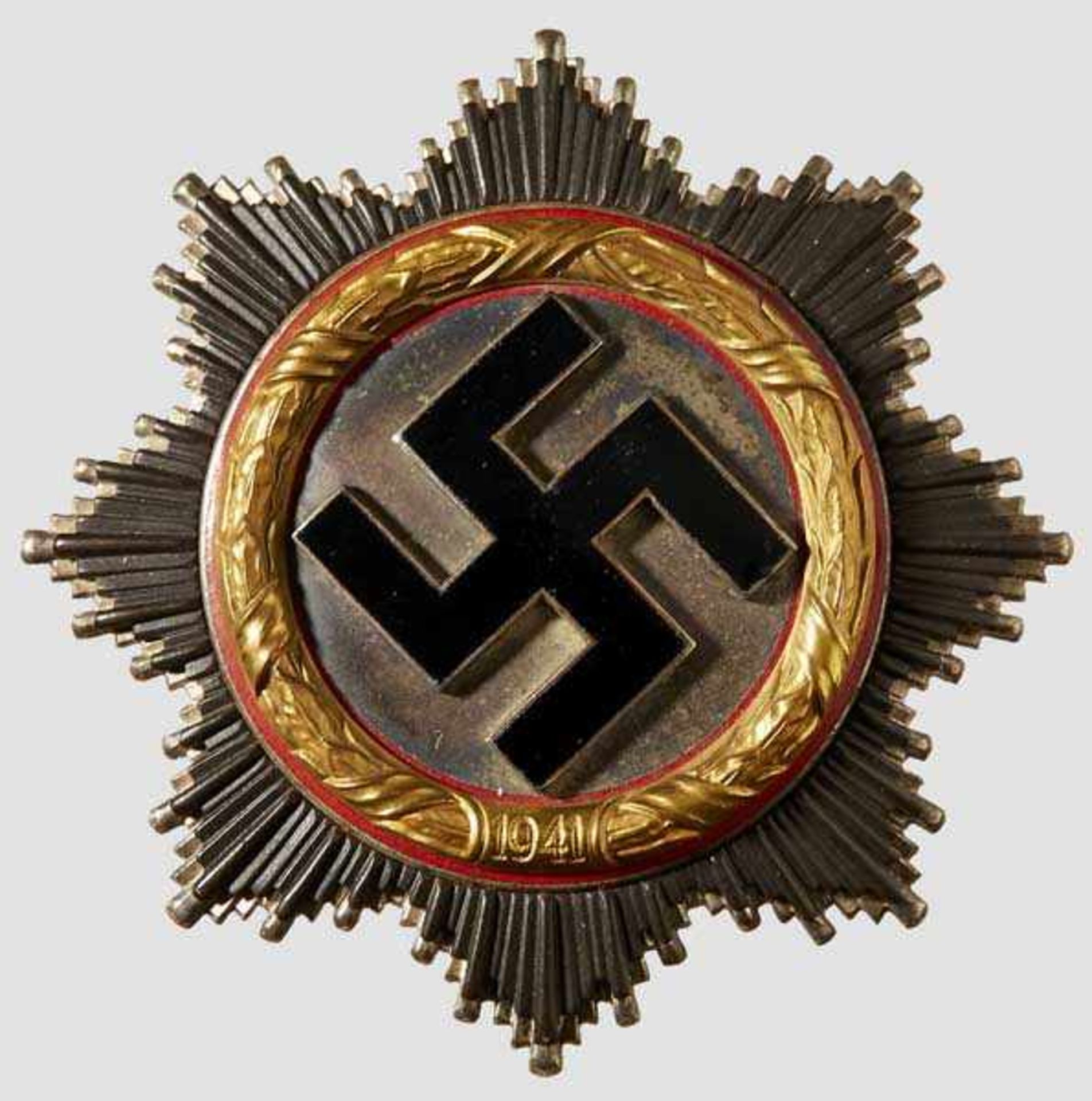 A German Cross in gold Typical lightweight version of the C.F. Zimmermann firm in Pforzheim.