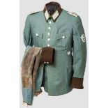 Dienstanzug für einen Oberst der Schutzpolizei mit SS-Zugehörigkeit Sommerrock aus leichtem