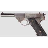 Hi Standard Mod. G 380 Kal. .380 ACP, Nr. 3219. Lauf schwach matt. Sechsschüssig. Dt. Beschuss.